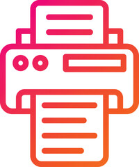 Printer Vector Icon Design Illustration
