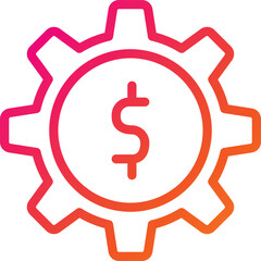 Cog wheel Vector Icon Design Illustration