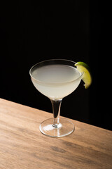 Daiquiri cocktail refreshing rum, lime and simple syrup drink