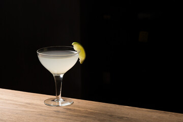 Daiquiri cocktail refreshing rum, lime and simple syrup drink