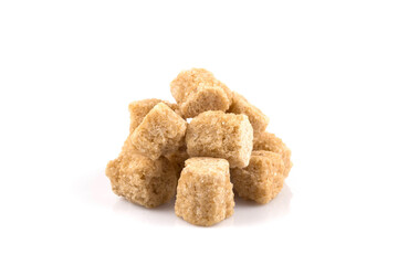 Brown cane sugar cubes