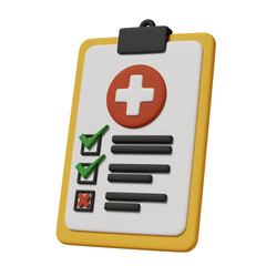 Obraz premium Medical report 3d illustration