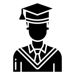 Graduate boy icon