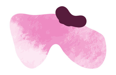 Watercolor spring flower