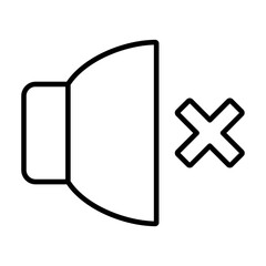 Fototapeta premium Volume Off Icon