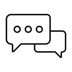 Naklejka premium Chat Icon
