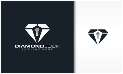 Diamond And Lock Logo