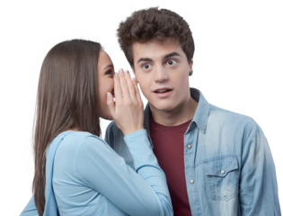 Friends sharing gossips