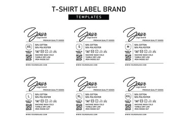 Clothing label tag concept no border vector design
