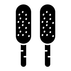 Corn Dog Glyph Icon