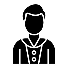 Clerk Male Glyph Icon