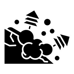 Avalanche Glyph Icon