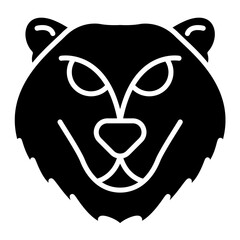Bear Glyph Icon