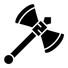 Hand Axe Glyph Icon