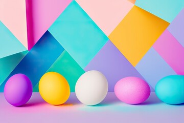 colorful easter eggs
