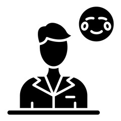 Shy Glyph Icon