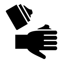 Applying Creme Glyph Icon