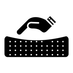 Comforter Glyph Icon