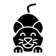 Cat Glyph Icon