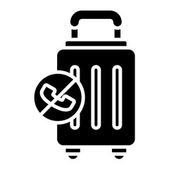 Contactless Travel Glyph Icon