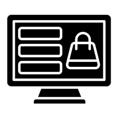 Ecommerce Glyph Icon