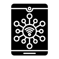 Internet of Things Glyph Icon