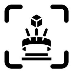 Simulation Glyph Icon