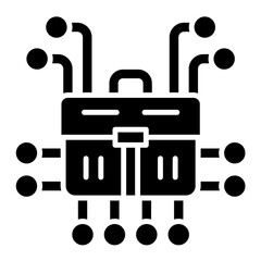 Networking Glyph Icon