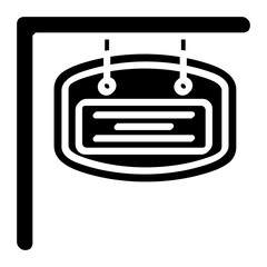 Signboard Glyph Icon