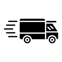 Fast Delivery Glyph Icon