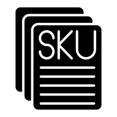 Sku Description Glyph Icon