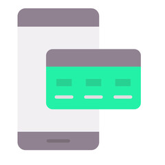 Online Cash Payment Flat Multicolor Icon