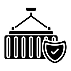 Cargo Insurance Glyph Icon