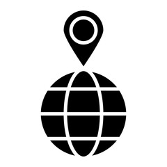 Geolocation Glyph Icon