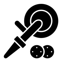 Polisher Machine Glyph Icon