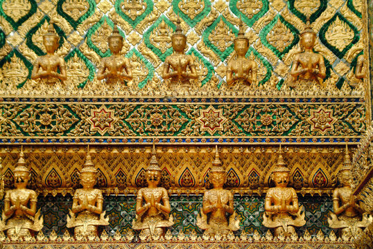 Detail Of The Grand Palace, Bangkok, Thailand