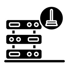 Data Cleaning Glyph Icon