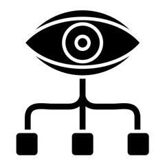 Data Visualization Glyph Icon