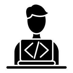 Software Developer Glyph Icon