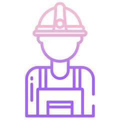 Electrician man icon