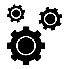 Gear Glyph Icon