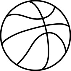 Linear basketball. Ball for basketball.