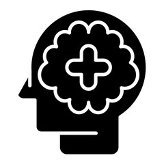 Mental Toughness Glyph Icon