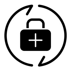 Injury Prevention Glyph Icon