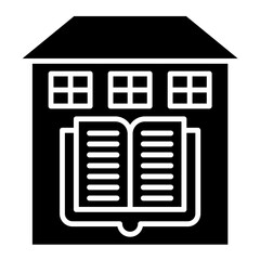 Home Education Glyph Icon