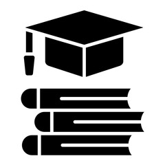 Graduation Glyph Icon