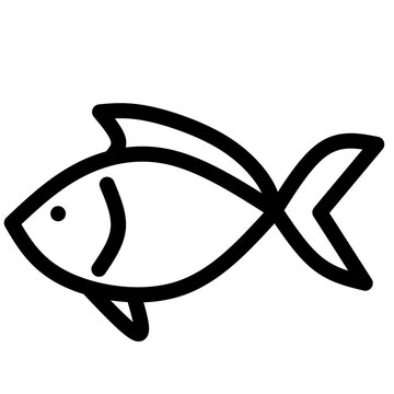 recommend clip art: Fish line vector element