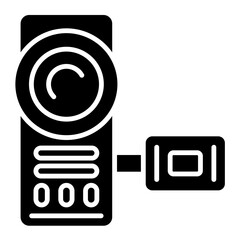 Camcorder Glyph Icon