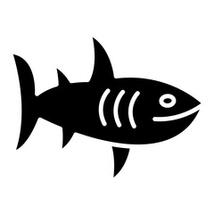 Obraz premium Shark Glyph Icon