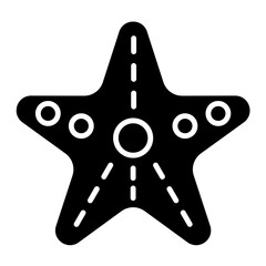 Starfish Glyph Icon